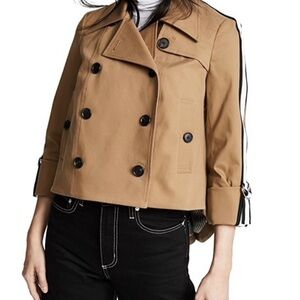 Veronica beard trench short, mert jacket